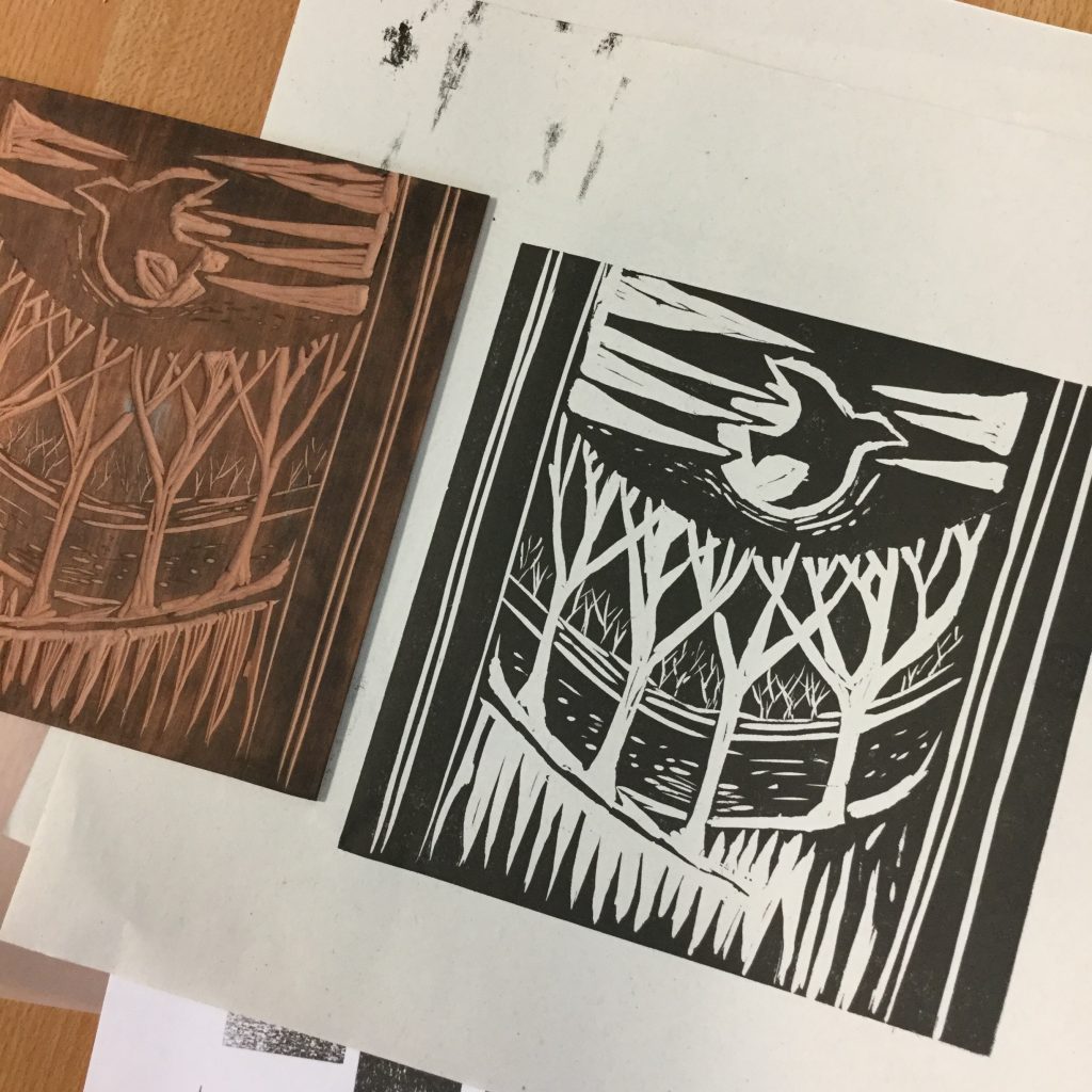 Linocut Printmaking Workshop With Helen Murgatroyd