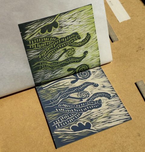 Trying Out Takach and ABIG Brayers for Linocut — Linocut Artist